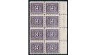 SG D3. 1906 2c Dull violet. Brilliant fresh U/M mint imprint blo