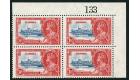 SG143c. 1935 1 1/2d Deep blue and scarlet. 'Lightning Conductor'