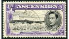 SG38ba. 1944 1/2d Black and bluish violet. Long centre bar to 'E