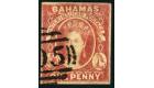 SG1. 1859 1d Reddish lake. Superb fine used...