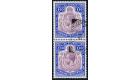 SG99e. 1919 £10 Purple and royal blue. The UNIQUE used pair...