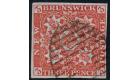 SG1. 1851. 3d Bright red. Superb fine used with beautiful strong