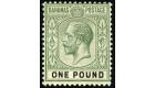 SG89. 1912 £1 Green and black. Superb fresh mint...
