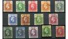 SG69-83. 1921 Set of 14. Very fine used...