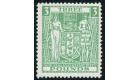 SG F208w. 1952 £3 Green 'Watermark Inverted'. Brilliant fresh U