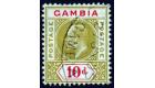 SG66a. 1905 10d Olive and carmine 'Dented Frame'. Brilliant fine