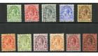 SG129-139. 1913 Set of 11. Superb fine used...