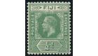 SG126y. 1917 1/2d Blue-green. 'Watermark Inverted and Reversed'.