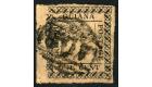 SG116c. 1862 1c Rose. '1' for 'I'in 'BRITISH'. Very fine used...