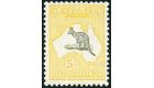 SG111. 1929 5/- Grey and yellow. Superb fresh mint with beautifu