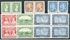 SG335-340. 1935 Set of 6. Post Office fresh U/M mint blocks of 4