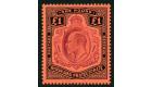 SG81. 1908 £1 Purple and black/red. Brilliant fresh well centre
