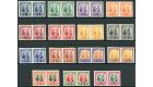 SG91-105. 1932 Set of 15 all in imperforate proof pairs...