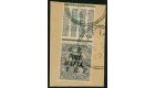 SG M43 Variety. 1917 3p Grey. Superb fine used on piece with add