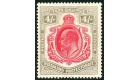 SG79. 1908 4/- Carmine and black. Superb fresh mint...