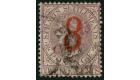 SG80. 1884 8 on8c on12c Brown-purple. Very fine used...