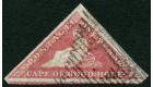 SG5b. 1858 1d Deep rose-red. Very fine used with very large...