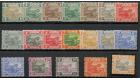 SG27-47. 1904. Set to 50c., superb fresh mint...