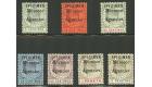 SG17s-23s. 1903 Set of 7. 'SPECIMEN'. Very fine mint...