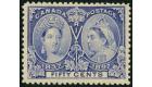 SG135, 1897 50c Bright ultramarine. Superb fresh U/M mint...