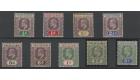 SG54-62. 1904 Set of 9. Superb fresh mint...