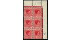SG152ba. 1941 2d Scarlet. Short 'T'. Superb fresh U/M top corner