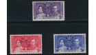 SG249s-251s. 1937 Coronation. Set of 3. 'SPECIMEN'. Delightful..