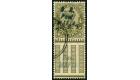 SG M49. 1917 4a Ilive-green. Brilliant fine used with additional