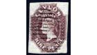 SG8. 1859 9d Purple-brown. Superb fine used with excellent colou