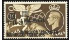 SG181a. 1948 1p.20c on 1/- Brown. 'Surcharge Double'. Superb fre