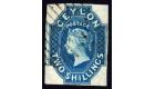 SG12. 1859 2/- Dull blue. Choice superb fine used with beautiful