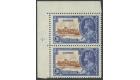 SG144b. 1935 3d Brown and deep blue. 'Short Extra Flagstaff'. Su