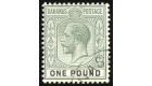 SG89. 1912 £1 Dull green and black. Exceptionally fine used...