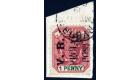 SG12. 1900 1d Rose-red and green. Superb fine used on piece...
