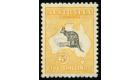 SG42. 1918 5/- Grey and yellow. Brilliant fresh perfectly centre