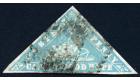SG13c. 1861 1d Pale milky blue. 'ERROR OF COLOUR'...