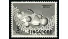 SG66a. 1962 5c Red and balck 'Red Omitted' Very fine U/M mint...
