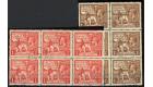 SG432-433. 1925 Set (2 values) both in superb used block of 6...