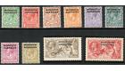 SG42-54. 1914 Set of 10. Choice superb fresh mint...