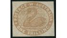 SG4c. 1855 1/- Pale brown. Superb fresh unused...