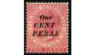 SG29b. 1886 1c on 2c Pale rose. 'Surcharge Double'. Very fine fr