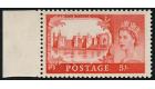 SG596ab. 1963 5/- Scarlet-vermilion. 'Printed on the gummed side