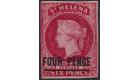 SG5. 1863 4d Carmine. A wonderfully fine mint example...