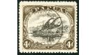 SG79a. 1910 4d Black and sepia. Deformed 'd' at left. Superb fin