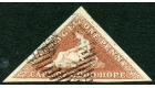 SG1. 1d Pale brick-red on deeply blued paper. Choice superb fine