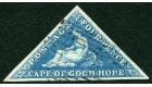 SG2. 1853 4d Deep blue on deeply blued paper. Brilliant fine use