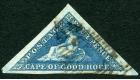 SG4. 1853 4d Deep blue on slightly blued paper. Superb fine used