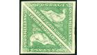 SG21. 1863 1/- Bright emerald-green. Choice superb fresh mint pa