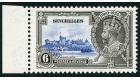 SG128a. 1935 6c Ultramarine and grey-black. 'Extra Flagstaff'. U