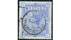 SG183. 1884 10/- Ultramarine. Superb well centred used...